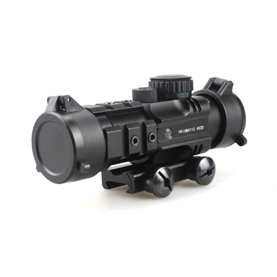 155mm 長さ プリズマスコープ 狩猟 4x32 赤レーザーとミニレッドドット