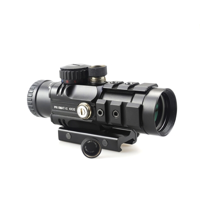 155mm 長さ プリズマスコープ 狩猟 4x32 赤レーザーとミニレッドドット