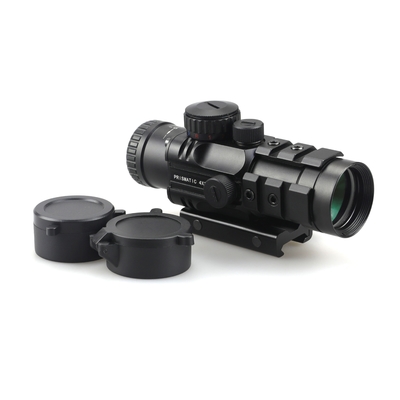 155mm 長さ プリズマスコープ 狩猟 4x32 赤レーザーとミニレッドドット