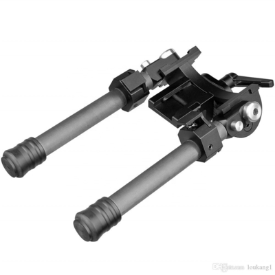 調節可能 引き下げ可能なバイポッド 22mm 狩猟範囲 中央 高さ 18-25cm アルミ