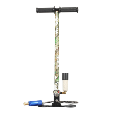 手動高圧ハンドエアポンプ 4500psi 300bar ブラック ガソリン燃料