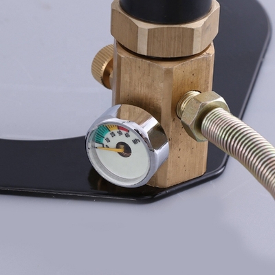 手動高圧ハンドエアポンプ 4500psi 300bar ブラック ガソリン燃料