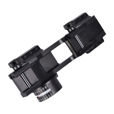 タクティカル・デュアル・スコプ・マウント・リング ブルブル・レベル 40mm オフセット 21mm ピカチニー・レール