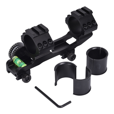 タクティカル・デュアル・スコプ・マウント・リング ブルブル・レベル 40mm オフセット 21mm ピカチニー・レール