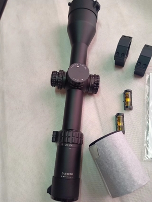 1200G 航空機 アルミチューブ素材 3-24x56 FFP ED 光学レンズ付き狩猟視線