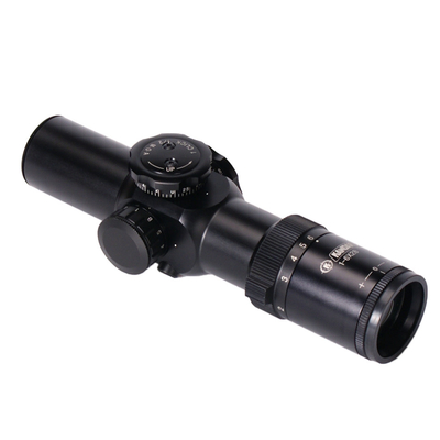 1-6x28 IRF 変形光学 FFP レティクル BDC のタイプとパララックス設定の範囲 100YDS
