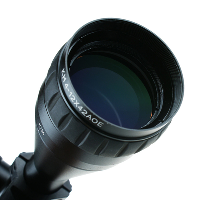 KH 4-12x42 AOE スコープ 3.5-10.5mm 出口瞳孔とRGB M-Dot照明の視界