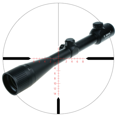 KH 10x42 AOE KANDAR 赤色照明と42mmのレンズ直径の範囲