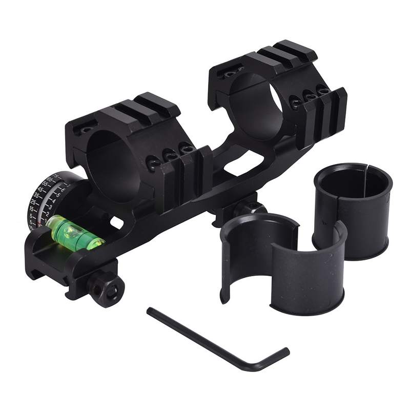 22mm 幅 バブルレベルと角度指標センター高さ21mmの双環スコープマウント